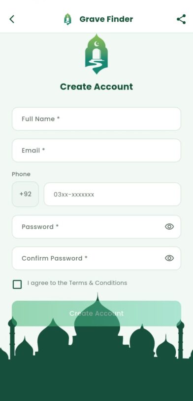 Register screen
